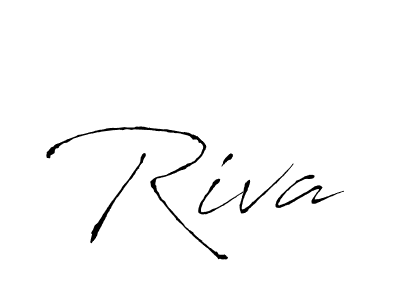 Create a beautiful signature design for name Riva. With this signature (Antro_Vectra) fonts, you can make a handwritten signature for free. Riva signature style 6 images and pictures png