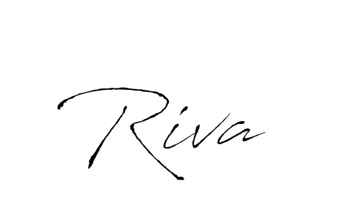 Use a signature maker to create a handwritten signature online. With this signature software, you can design (Antro_Vectra) your own signature for name Riva . Riva  signature style 6 images and pictures png