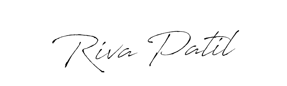 You should practise on your own different ways (Antro_Vectra) to write your name (Riva Patil) in signature. don't let someone else do it for you. Riva Patil signature style 6 images and pictures png