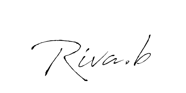 Antro_Vectra is a professional signature style that is perfect for those who want to add a touch of class to their signature. It is also a great choice for those who want to make their signature more unique. Get Riva.b name to fancy signature for free. Riva.b signature style 6 images and pictures png