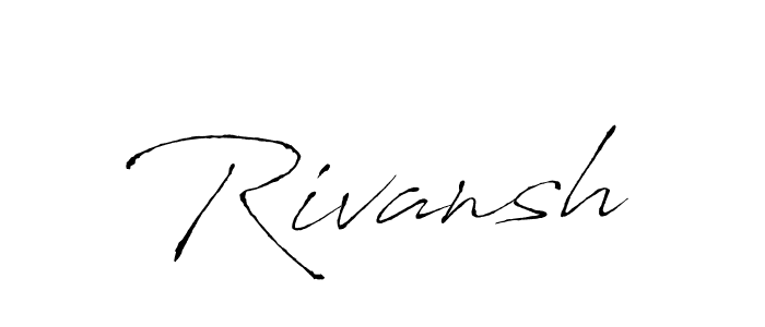 You should practise on your own different ways (Antro_Vectra) to write your name (Rivansh) in signature. don't let someone else do it for you. Rivansh signature style 6 images and pictures png