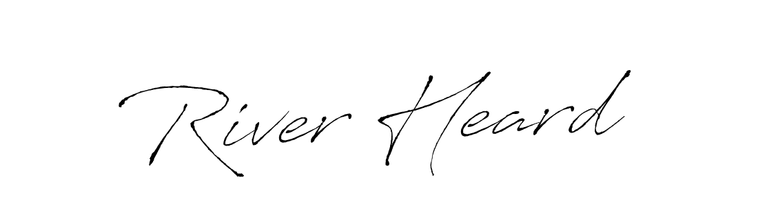 River Heard stylish signature style. Best Handwritten Sign (Antro_Vectra) for my name. Handwritten Signature Collection Ideas for my name River Heard. River Heard signature style 6 images and pictures png