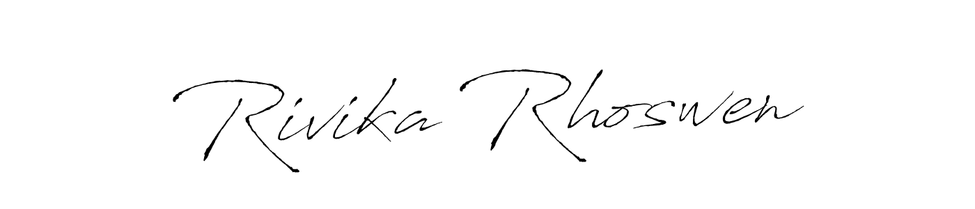 Also You can easily find your signature by using the search form. We will create Rivika Rhoswen name handwritten signature images for you free of cost using Antro_Vectra sign style. Rivika Rhoswen signature style 6 images and pictures png