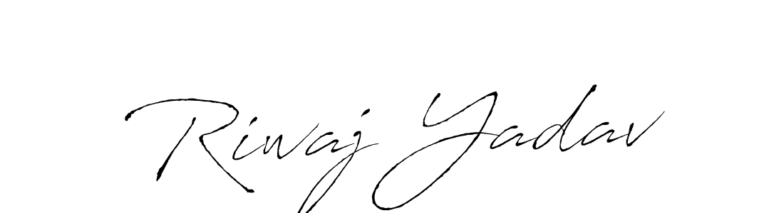 Riwaj Yadav stylish signature style. Best Handwritten Sign (Antro_Vectra) for my name. Handwritten Signature Collection Ideas for my name Riwaj Yadav. Riwaj Yadav signature style 6 images and pictures png