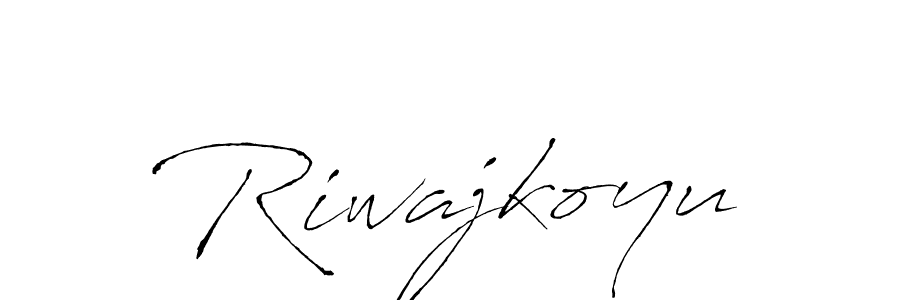 How to make Riwajkoyu signature? Antro_Vectra is a professional autograph style. Create handwritten signature for Riwajkoyu name. Riwajkoyu signature style 6 images and pictures png