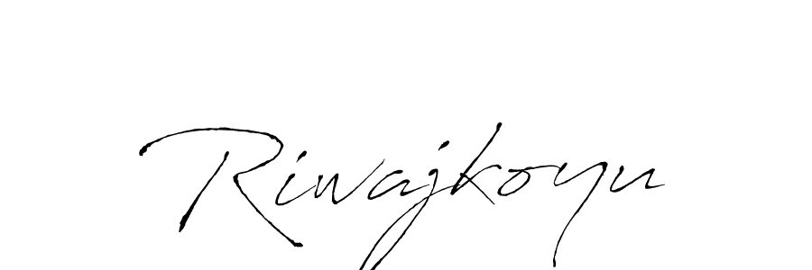 How to make Riwajkoyu signature? Antro_Vectra is a professional autograph style. Create handwritten signature for Riwajkoyu name. Riwajkoyu signature style 6 images and pictures png