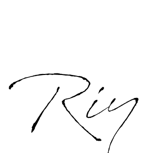 How to make Riy signature? Antro_Vectra is a professional autograph style. Create handwritten signature for Riy name. Riy signature style 6 images and pictures png