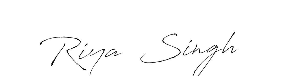 Also You can easily find your signature by using the search form. We will create Riya  Singh name handwritten signature images for you free of cost using Antro_Vectra sign style. Riya  Singh signature style 6 images and pictures png