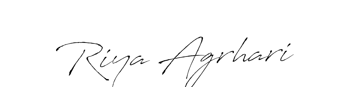if you are searching for the best signature style for your name Riya Agrhari. so please give up your signature search. here we have designed multiple signature styles  using Antro_Vectra. Riya Agrhari signature style 6 images and pictures png