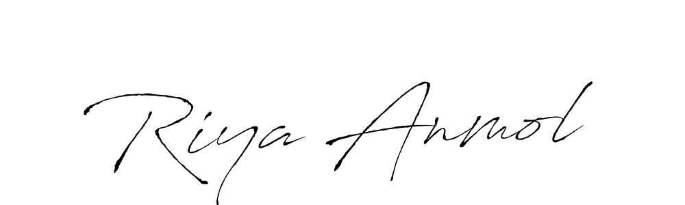 The best way (Antro_Vectra) to make a short signature is to pick only two or three words in your name. The name Riya Anmol include a total of six letters. For converting this name. Riya Anmol signature style 6 images and pictures png