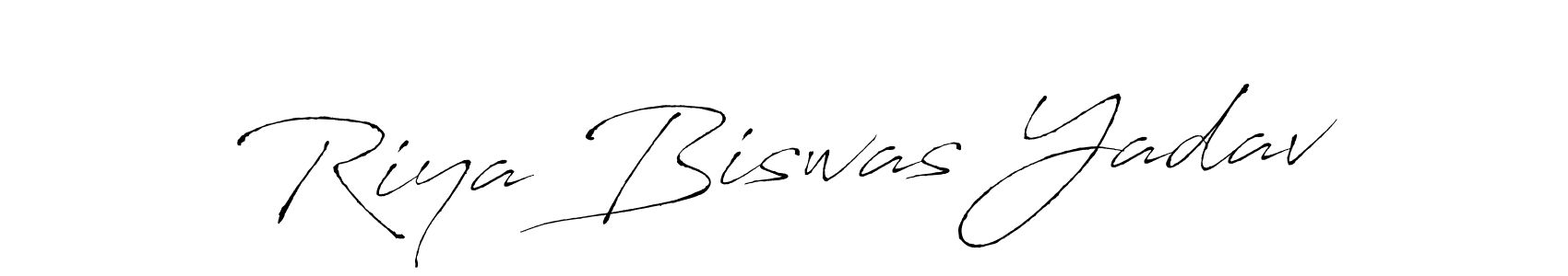 Similarly Antro_Vectra is the best handwritten signature design. Signature creator online .You can use it as an online autograph creator for name Riya Biswas Yadav. Riya Biswas Yadav signature style 6 images and pictures png