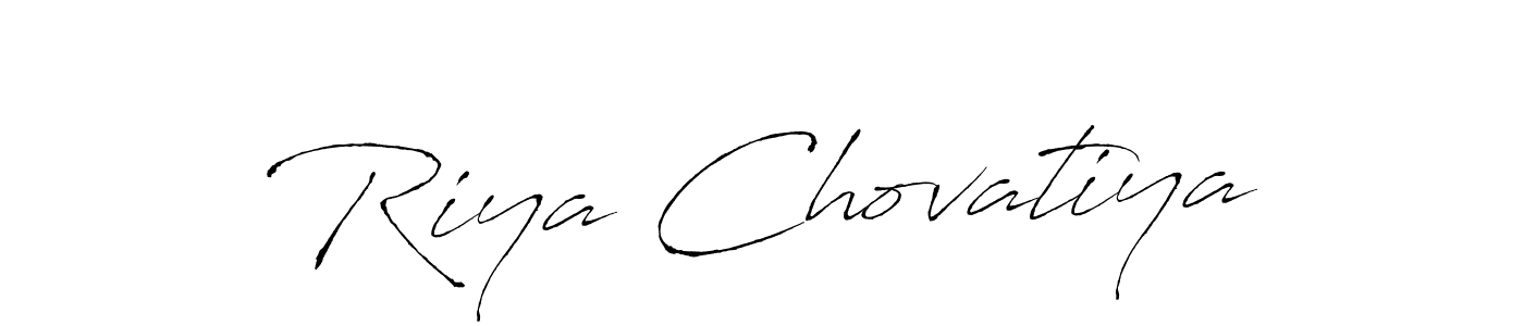 Also You can easily find your signature by using the search form. We will create Riya Chovatiya name handwritten signature images for you free of cost using Antro_Vectra sign style. Riya Chovatiya signature style 6 images and pictures png