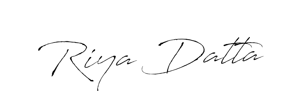 You should practise on your own different ways (Antro_Vectra) to write your name (Riya Datta) in signature. don't let someone else do it for you. Riya Datta signature style 6 images and pictures png