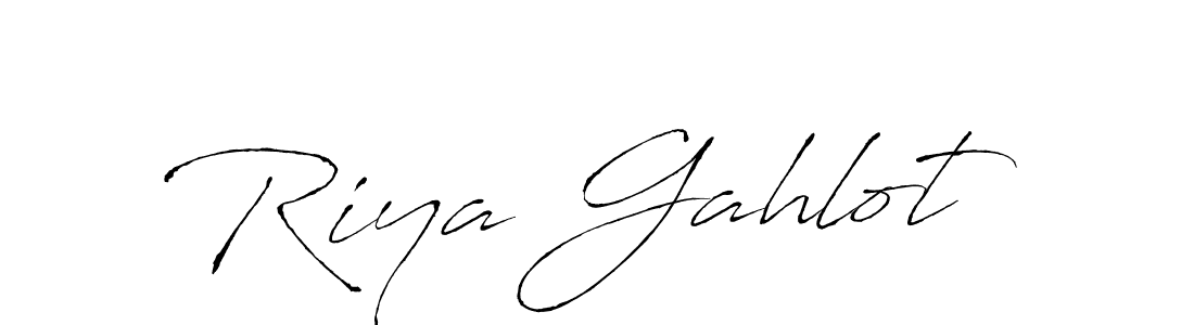 Riya Gahlot stylish signature style. Best Handwritten Sign (Antro_Vectra) for my name. Handwritten Signature Collection Ideas for my name Riya Gahlot. Riya Gahlot signature style 6 images and pictures png