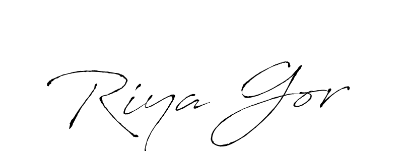 This is the best signature style for the Riya Gor name. Also you like these signature font (Antro_Vectra). Mix name signature. Riya Gor signature style 6 images and pictures png