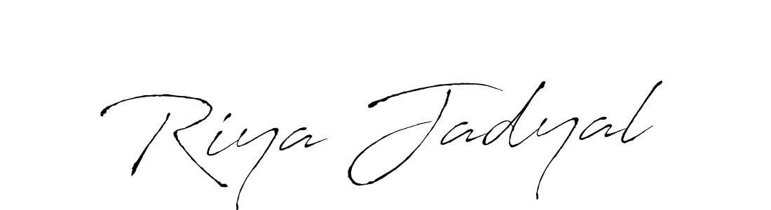 The best way (Antro_Vectra) to make a short signature is to pick only two or three words in your name. The name Riya Jadyal include a total of six letters. For converting this name. Riya Jadyal signature style 6 images and pictures png