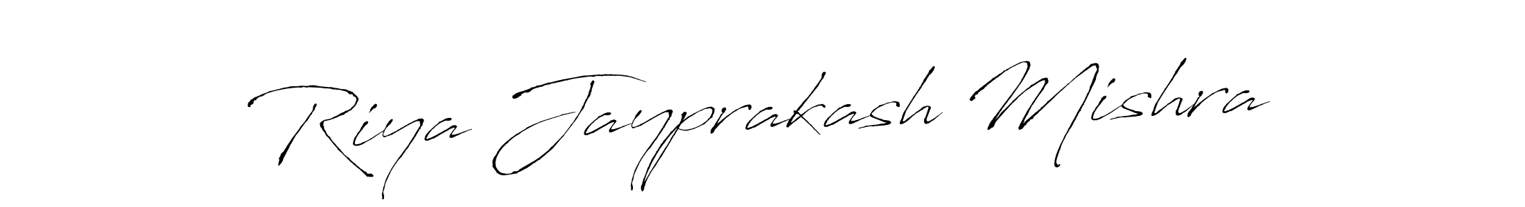 Use a signature maker to create a handwritten signature online. With this signature software, you can design (Antro_Vectra) your own signature for name Riya Jayprakash Mishra. Riya Jayprakash Mishra signature style 6 images and pictures png