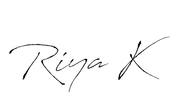 Best and Professional Signature Style for Riya K. Antro_Vectra Best Signature Style Collection. Riya K signature style 6 images and pictures png