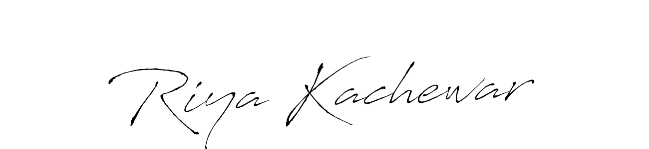 Create a beautiful signature design for name Riya Kachewar. With this signature (Antro_Vectra) fonts, you can make a handwritten signature for free. Riya Kachewar signature style 6 images and pictures png