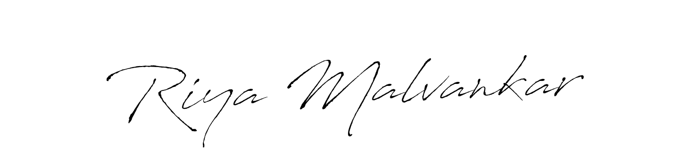 Create a beautiful signature design for name Riya Malvankar. With this signature (Antro_Vectra) fonts, you can make a handwritten signature for free. Riya Malvankar signature style 6 images and pictures png