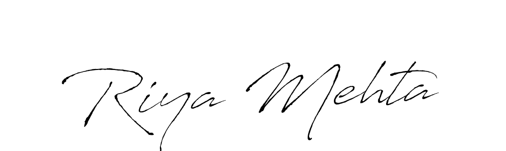 Use a signature maker to create a handwritten signature online. With this signature software, you can design (Antro_Vectra) your own signature for name Riya Mehta. Riya Mehta signature style 6 images and pictures png