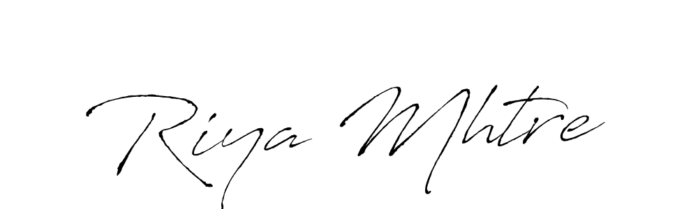 Similarly Antro_Vectra is the best handwritten signature design. Signature creator online .You can use it as an online autograph creator for name Riya Mhtre. Riya Mhtre signature style 6 images and pictures png