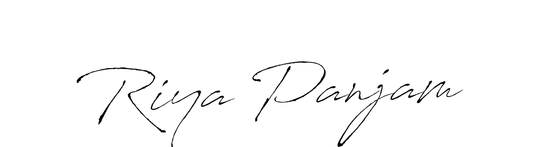 It looks lik you need a new signature style for name Riya Panjam. Design unique handwritten (Antro_Vectra) signature with our free signature maker in just a few clicks. Riya Panjam signature style 6 images and pictures png