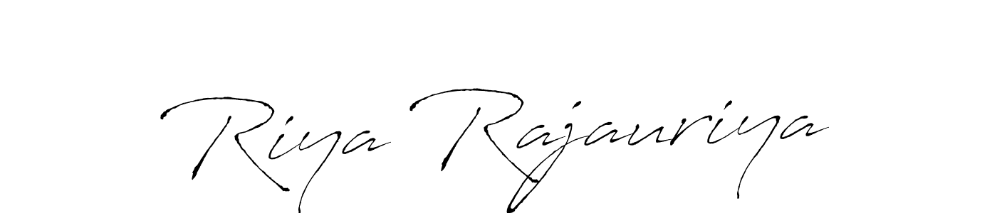 It looks lik you need a new signature style for name Riya Rajauriya. Design unique handwritten (Antro_Vectra) signature with our free signature maker in just a few clicks. Riya Rajauriya signature style 6 images and pictures png