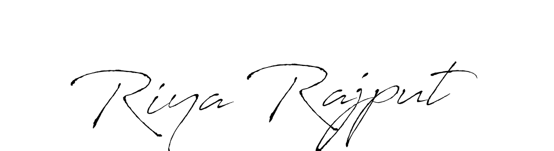 How to make Riya Rajput name signature. Use Antro_Vectra style for creating short signs online. This is the latest handwritten sign. Riya Rajput signature style 6 images and pictures png