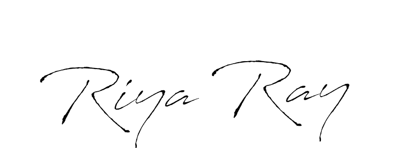 Riya Ray stylish signature style. Best Handwritten Sign (Antro_Vectra) for my name. Handwritten Signature Collection Ideas for my name Riya Ray. Riya Ray signature style 6 images and pictures png