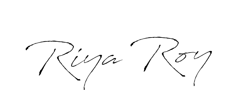 Design your own signature with our free online signature maker. With this signature software, you can create a handwritten (Antro_Vectra) signature for name Riya Roy. Riya Roy signature style 6 images and pictures png