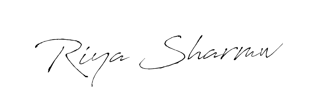 You can use this online signature creator to create a handwritten signature for the name Riya Sharmw. This is the best online autograph maker. Riya Sharmw signature style 6 images and pictures png