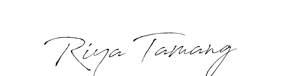 The best way (Antro_Vectra) to make a short signature is to pick only two or three words in your name. The name Riya Tamang include a total of six letters. For converting this name. Riya Tamang signature style 6 images and pictures png