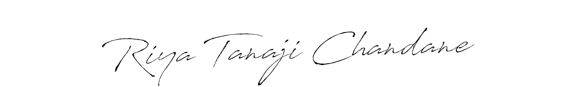 It looks lik you need a new signature style for name Riya Tanaji Chandane. Design unique handwritten (Antro_Vectra) signature with our free signature maker in just a few clicks. Riya Tanaji Chandane signature style 6 images and pictures png