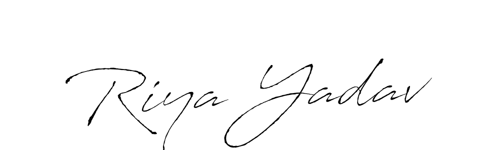Create a beautiful signature design for name Riya Yadav. With this signature (Antro_Vectra) fonts, you can make a handwritten signature for free. Riya Yadav signature style 6 images and pictures png