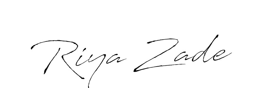 Create a beautiful signature design for name Riya Zade. With this signature (Antro_Vectra) fonts, you can make a handwritten signature for free. Riya Zade signature style 6 images and pictures png