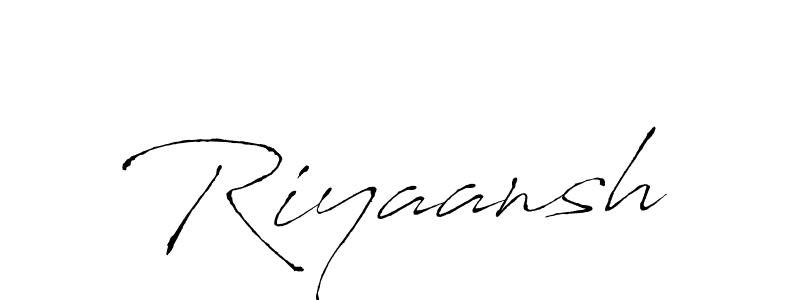 Make a beautiful signature design for name Riyaansh. With this signature (Antro_Vectra) style, you can create a handwritten signature for free. Riyaansh signature style 6 images and pictures png