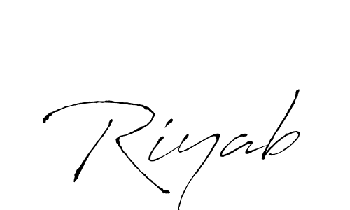 Antro_Vectra is a professional signature style that is perfect for those who want to add a touch of class to their signature. It is also a great choice for those who want to make their signature more unique. Get Riyab name to fancy signature for free. Riyab signature style 6 images and pictures png