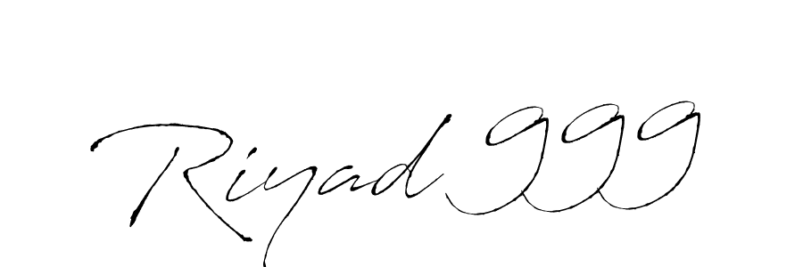 Use a signature maker to create a handwritten signature online. With this signature software, you can design (Antro_Vectra) your own signature for name Riyad 999. Riyad 999 signature style 6 images and pictures png