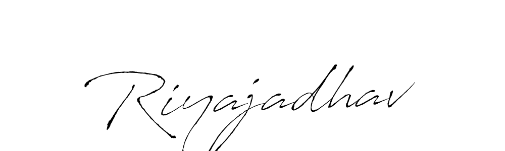 Create a beautiful signature design for name Riyajadhav. With this signature (Antro_Vectra) fonts, you can make a handwritten signature for free. Riyajadhav signature style 6 images and pictures png