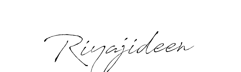 Design your own signature with our free online signature maker. With this signature software, you can create a handwritten (Antro_Vectra) signature for name Riyajideen. Riyajideen signature style 6 images and pictures png