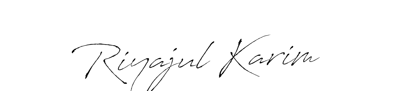 if you are searching for the best signature style for your name Riyajul Karim. so please give up your signature search. here we have designed multiple signature styles  using Antro_Vectra. Riyajul Karim signature style 6 images and pictures png