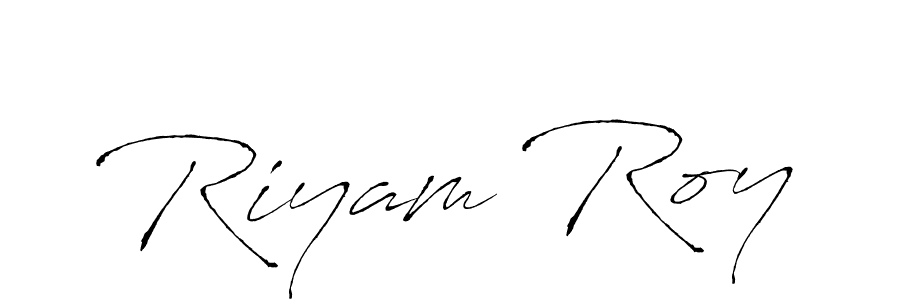 Create a beautiful signature design for name Riyam Roy. With this signature (Antro_Vectra) fonts, you can make a handwritten signature for free. Riyam Roy signature style 6 images and pictures png