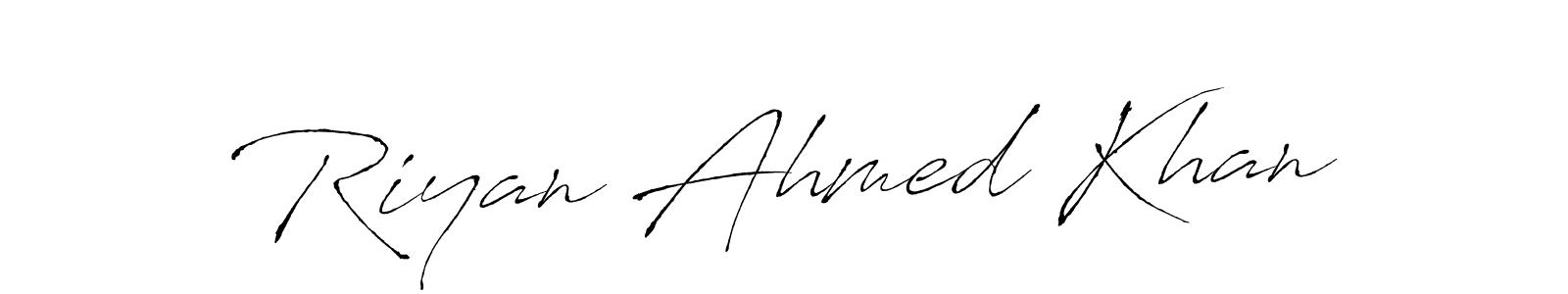 Make a beautiful signature design for name Riyan Ahmed Khan. Use this online signature maker to create a handwritten signature for free. Riyan Ahmed Khan signature style 6 images and pictures png
