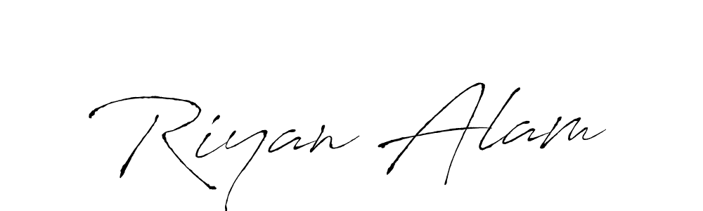 How to make Riyan Alam signature? Antro_Vectra is a professional autograph style. Create handwritten signature for Riyan Alam name. Riyan Alam signature style 6 images and pictures png