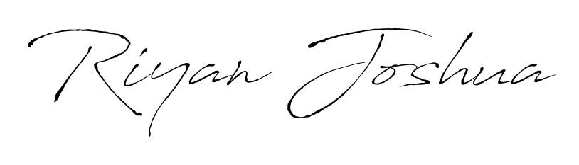 Antro_Vectra is a professional signature style that is perfect for those who want to add a touch of class to their signature. Get Riyan Joshua name fancy signature for free. Riyan Joshua signature style 6 images and pictures png