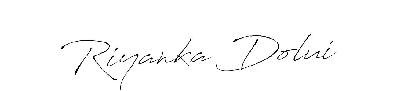Also we have Riyanka Dolui name is the best signature style. Create professional handwritten signature collection using Antro_Vectra autograph style. Riyanka Dolui signature style 6 images and pictures png