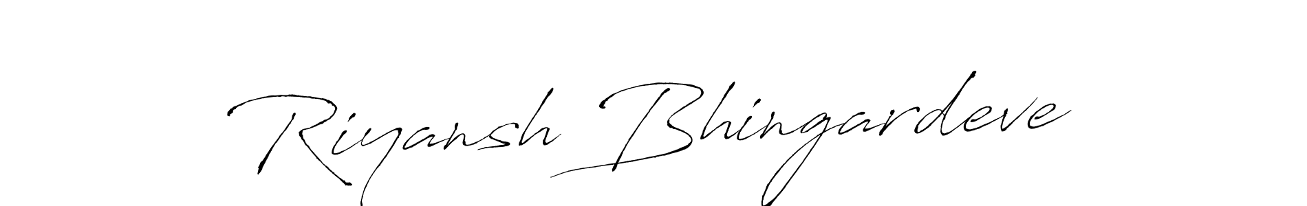 Similarly Antro_Vectra is the best handwritten signature design. Signature creator online .You can use it as an online autograph creator for name Riyansh Bhingardeve. Riyansh Bhingardeve signature style 6 images and pictures png