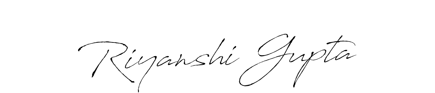 Antro_Vectra is a professional signature style that is perfect for those who want to add a touch of class to their signature. It is also a great choice for those who want to make their signature more unique. Get Riyanshi Gupta name to fancy signature for free. Riyanshi Gupta signature style 6 images and pictures png