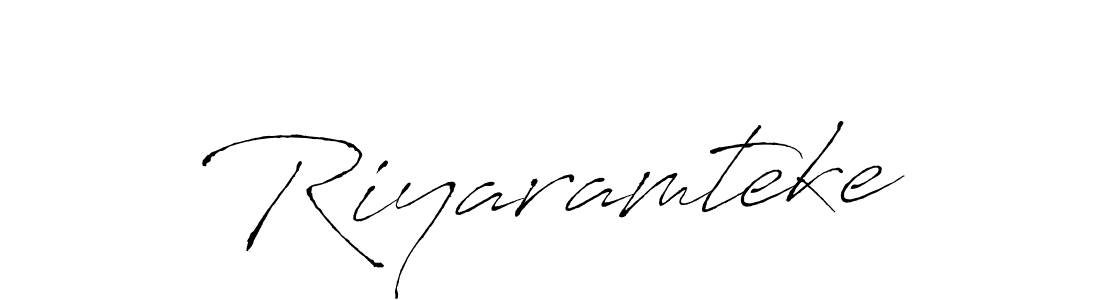 Riyaramteke stylish signature style. Best Handwritten Sign (Antro_Vectra) for my name. Handwritten Signature Collection Ideas for my name Riyaramteke. Riyaramteke signature style 6 images and pictures png